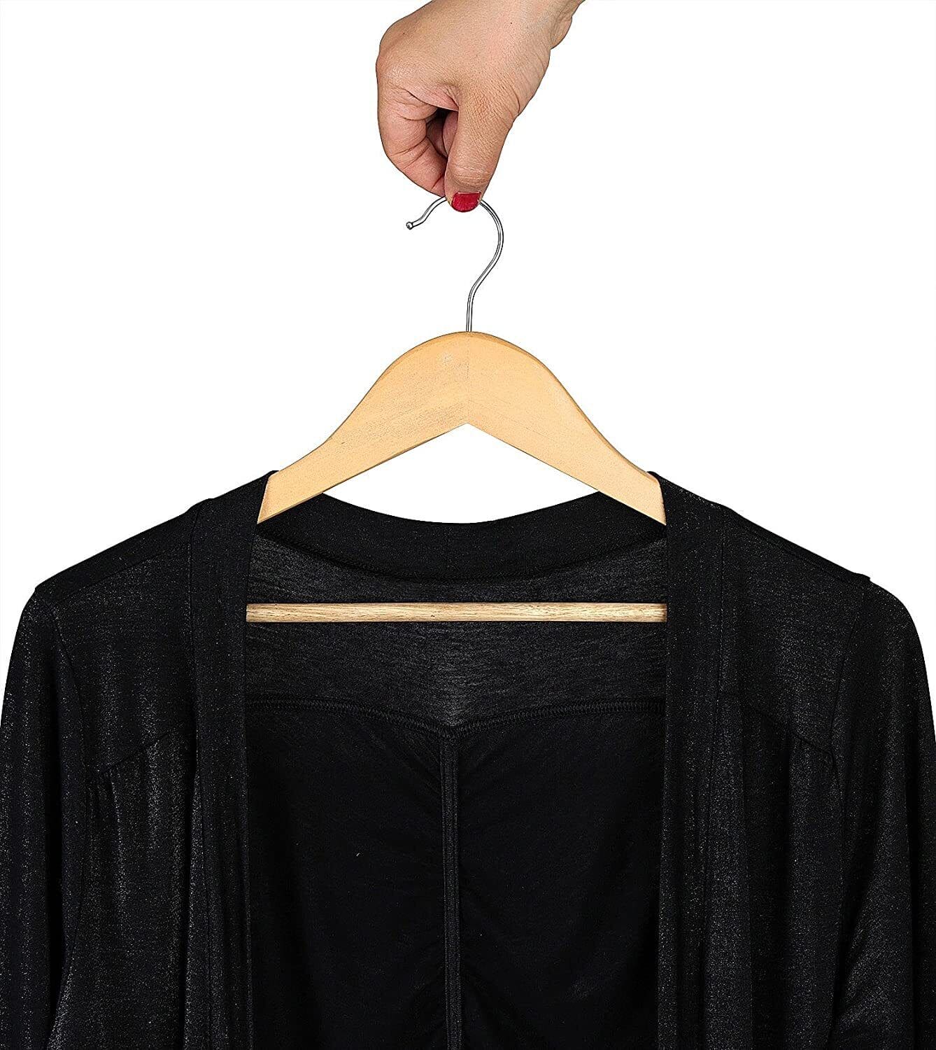 Set Of 3 Wood Hanger, Non-Slip Wooden Hangers, Laundry Cloths Wooden Hanger, Solid Wooden Closet Hanger Set Of 3 Wood Hanger, Non-Slip Wooden Hangers, Laundry Cloths Wooden Hanger, Solid Wooden Closet Hanger